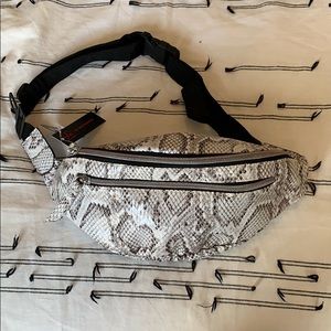 Snakeskin fanny pack